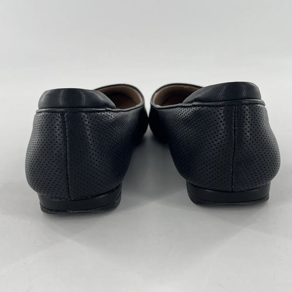 Kelly & Katie Ballet Flat Womens‎ Black 11 M Laser Cut Perfoated Slip On Arlie